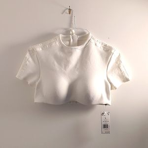 NWT Adidas x Ivy Park Rodeo Crop Top Off White - Size L